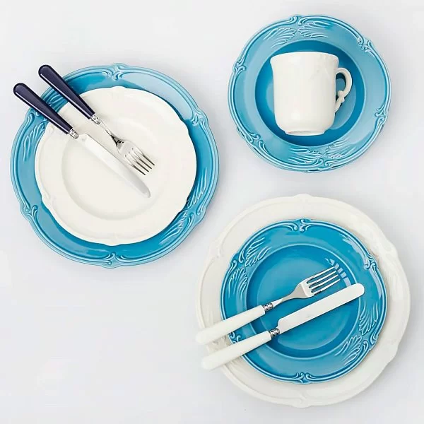 Тарелка глубокая "Ракушка" 22,3 см, цвет белый, материал фаянс, Gien, Франция, 1800B4AY14 - изобр. 9