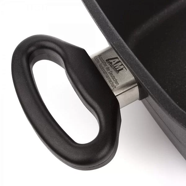 Утятница с антипригарным покрытием с крышкой 33х21х18 см, AMT Gastroguss, AMT 3321 - изобр. 9