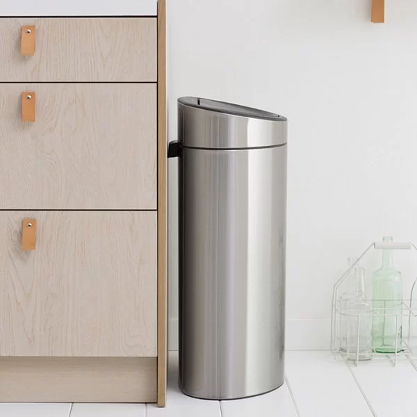 Мусорный бак Touch Bin New 40л, матовая сталь, Brabantia, 114823 - изобр. 10