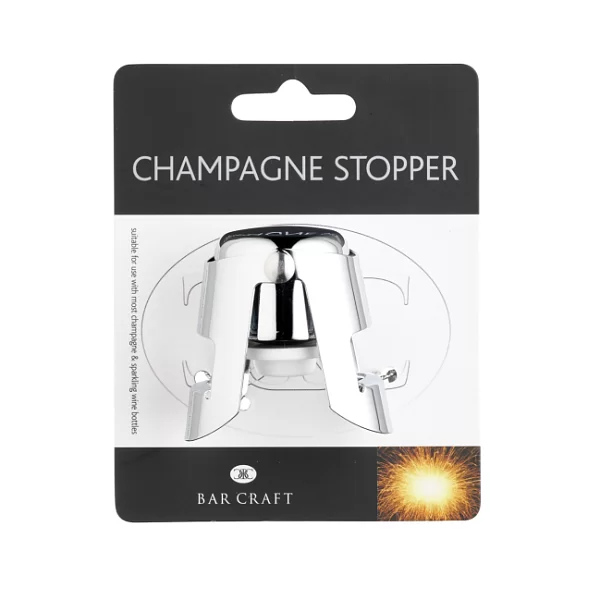 Пробка-рычаг для шампанского BarCraft, диаметр 4 см, цвет стальной, металл, Kitchen Craft, Великобритания, KCBCCHAMSTOP - изобр. 7