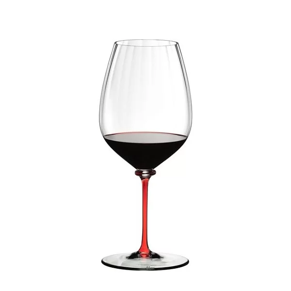 Бокал Fatto a mano Performance Cabernet 834 мл, хрусталь, красная ножка, ручная работа, Riedel, Австрия, 4884/0R - изобр. 7