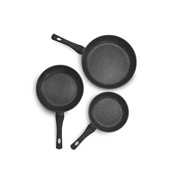 Набор из 3-х сковород c антипригарным покрытием Rock, материал кованый алюминий, цвет черный, BEKA, Бельгия, 13955974 - изобр. 9