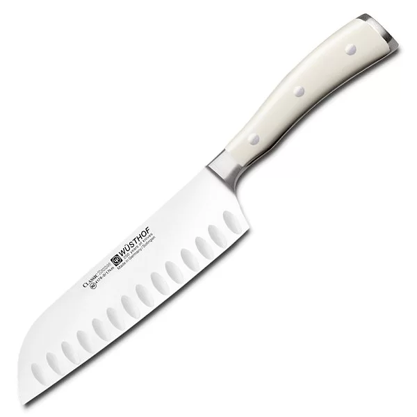 Нож японский шеф Ikon Cream White, 17см, Wusthof, 4176-0 WUS - изобр. 7