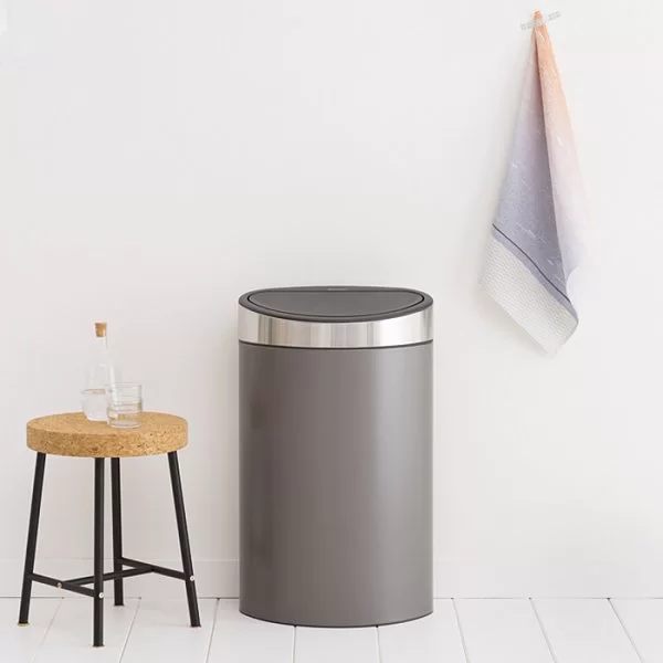 Мусорный бак Touch Bin New 40л, платиновый, Brabantia, 114885 - изобр. 10