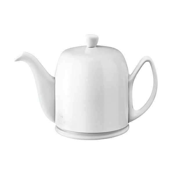 Чайник заварочный Salam White Monochrome на 6 чашек, объем 900 мл, цвет белый, фарфор, Guy Degrenne, Франция, 242322 - изобр. 7
