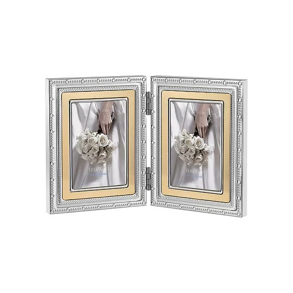 Фоторамка складная Vera Wang With Love материал металл + стекло, цвет золото, Wedgwood, Великобритания, 40006858 - изобр. 7