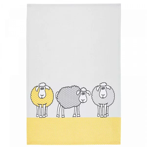 Набор из 2-х полотенец SHEEP 70x47 см, хлопок, цвет мультиколор, Kitchen Craft, Великобритания, KCSHEEPTTPK2 - изобр. 8