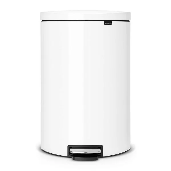 Мусорный бак эргономичный FlatBack+, 40л, белый, Brabantia, 485244 - изобр. 7