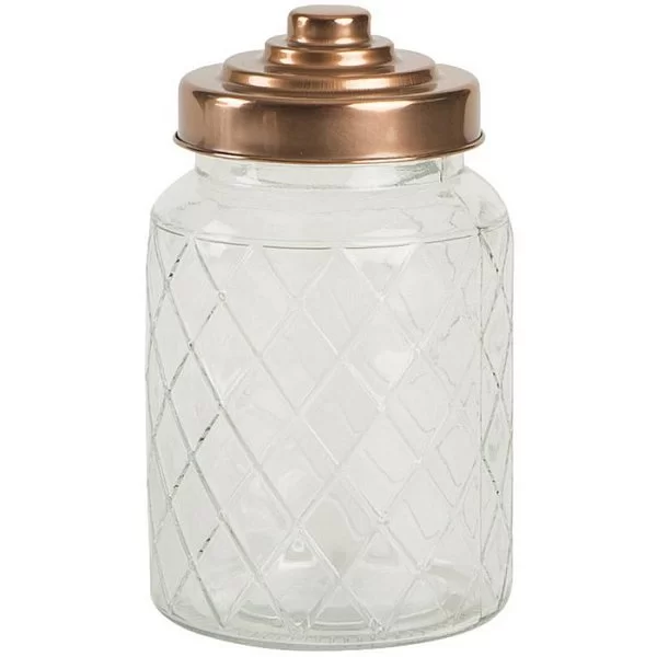 Ёмкость для хранения средняя Glass Jars Lattice, диаметр 10,5 см, материал стекло, T&G, Великобритания, 13101 - изобр. 7