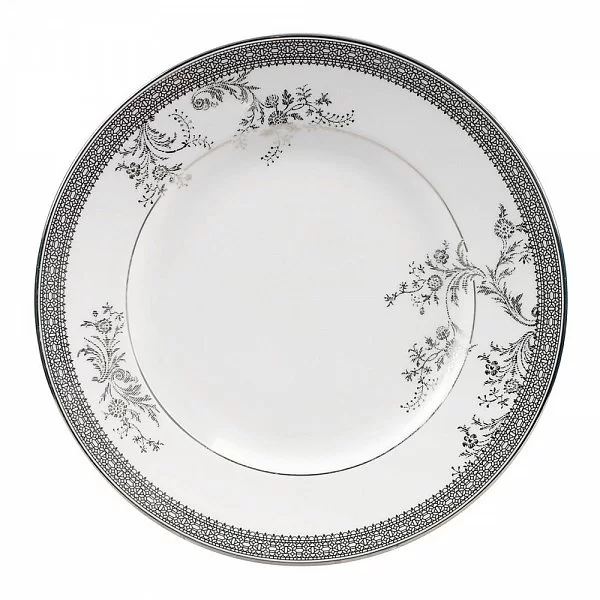 Тарелка закучочная Vera Wang Lace Platinum 20 см материал фарфор, цвет белый, Wedgwood, Великобритания, 50127201006 - изобр. 7