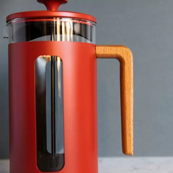 Кофейник френч-пресс La Cafetiere 1 л, сталь+стекло+дерево, цвет красный, Kitchen Craft, Великобритания, LCPISA8CPREDW - изобр. 9