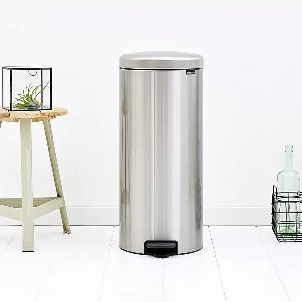 Мусорный бак с педалью NewIcon, 30л, стальной матовый, Brabantia, 111822 - изобр. 12