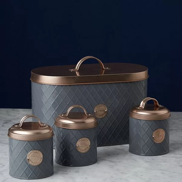 Хлебница Copper Lid 34,5х19х23 см, цвет серый + медный, материал оцинкованная сталь, Typhoon, Великобритания, 1401.658V - изобр. 8