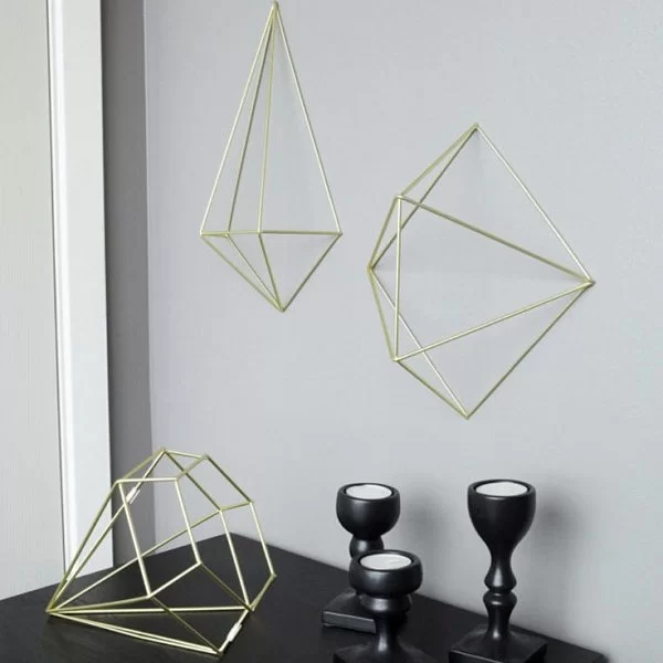 Декор для стен Prisma 6 шт, цвет золотой, материал металл, Umbra, Канада, 470520-221 - изобр. 10