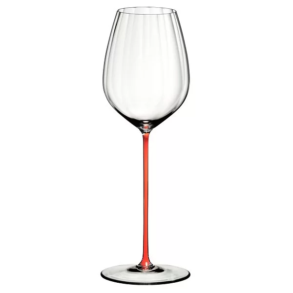 Бокал Cabernet для красного вина High Performance 834 мл с оптическим эффектом, красная ножка, хрусталь, Riedel, Австрия, 4994/0R - изобр. 7