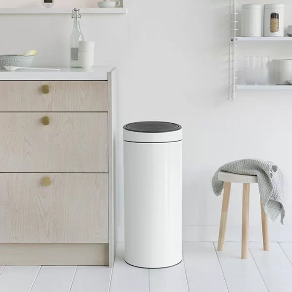 Мусорный бак Touch Bin New 30л, белый, Brabantia, 115141 - изобр. 10