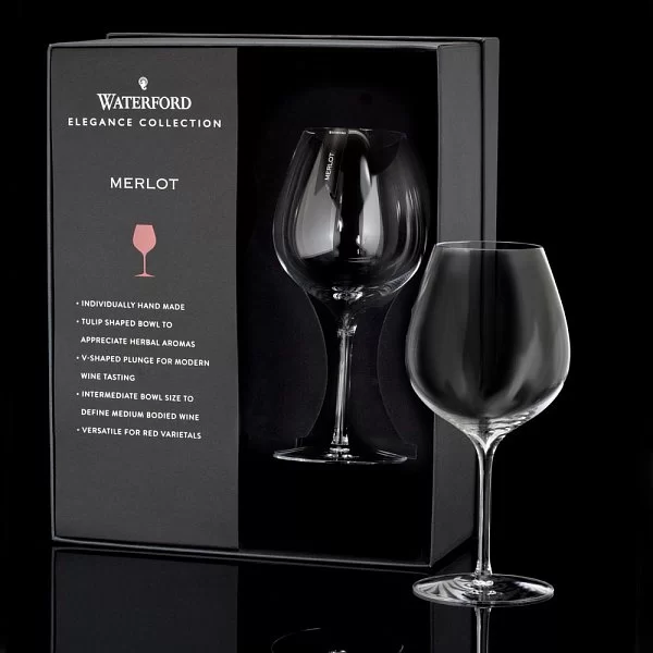 Набор из 2-х бокалов для красного вина Elegance Merlot 640 мл, хрусталь, ручная работа, Waterford, Ирландия, 40001093 - изобр. 8