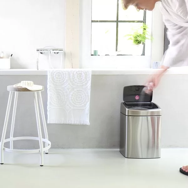 Мусорный бак Touch Bin 10л, матовая сталь, Brabantia, 477225 - изобр. 17