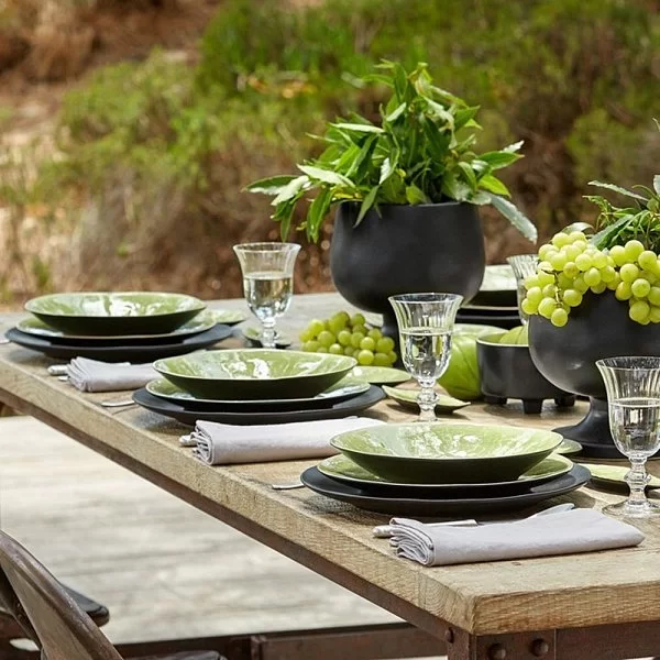 Тарелка закусочная Riviera 21,5 см материал керамика, цвет зеленый, Costa Nova, Португалия, NAP215-VRF(NAP215-01616E) - изобр. 11