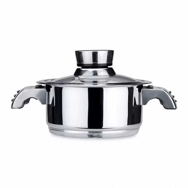 Кастрюля с крышкой Vitrum, объем 1,6 л, диаметр 16 см, цвет стальной, нержавеющая сталь, Berghoff, Бельгия, 1103396 - изобр. 7