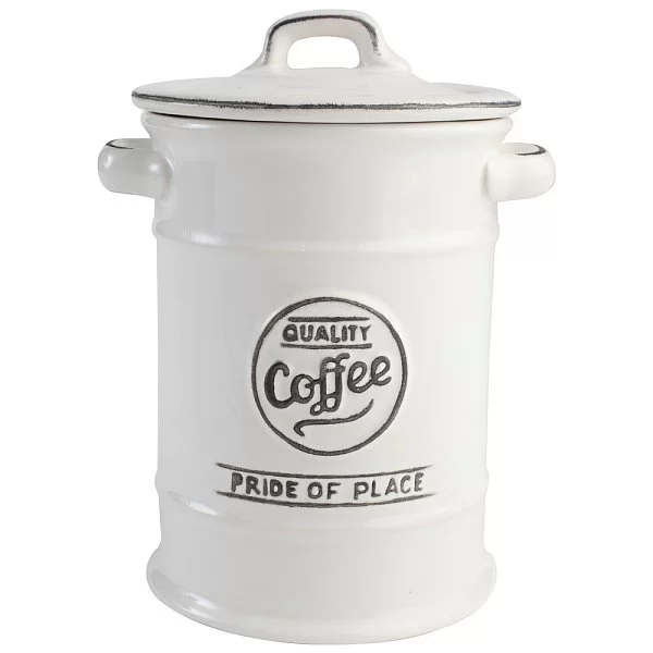 Ёмкость для хранения кофе Pride of Place White, диаметр 11,5 см, материал керамика, цвет белый, T&G, Великобритания, 18075 - изобр. 7