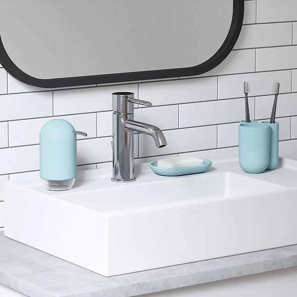Мыльница Touch 13,5x8,5x2 см, материал пластик ABS, цвет голубой, Umbra, Канада, 023272-1193 - изобр. 10
