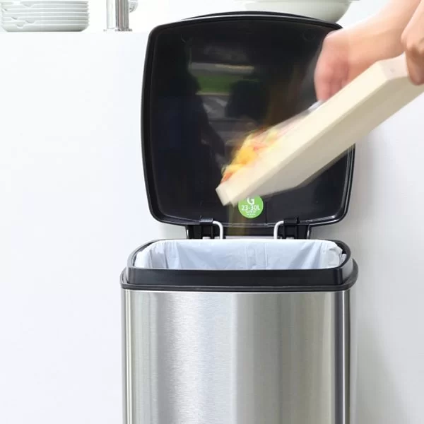 Мусорный бак эргономичный Pedal Bin, 25л, матовая сталь, Brabantia, 369407 - изобр. 17