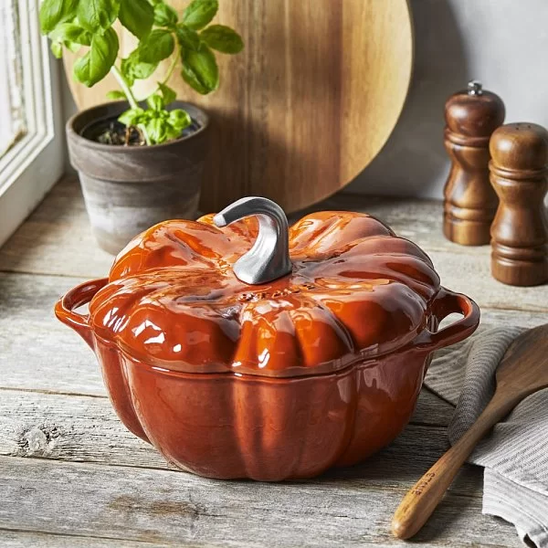 Кокот чугунный &quot;Тыква&quot; 24 см, объем 3,31 л, цвет корица, Staub, Франция, 111224806 - изобр. 12
