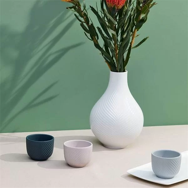 Горшочек-органайзер, White Folia, цвет белый, материал яшма, Wedgwood, Великобритания, 1055035 - изобр. 9