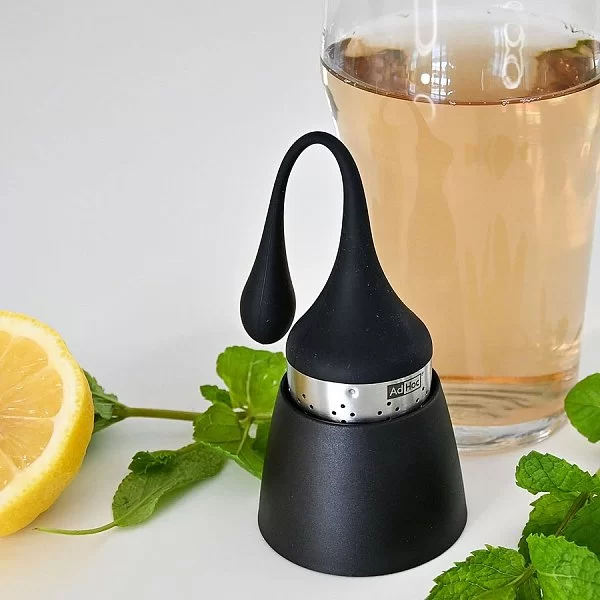 Ситечко для заваривания чая Hangtea, диаметр 4 см, цвет черный, нержавеющая сталь + пластик, AdHoc Design, Германия, TE52 - изобр. 8