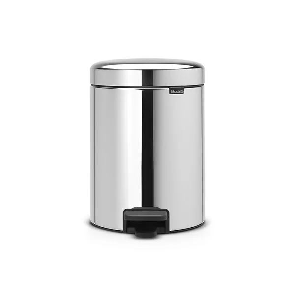 Мусорный бак с педалью NewIcon, 5л, стальной полированный, Brabantia, 112621 - изобр. 7