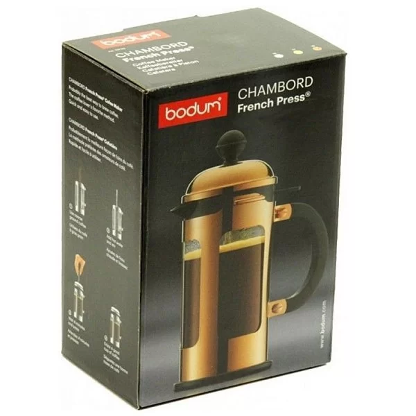 Кофейник с прессом Chambord 1 л, цвет медный, материал стекло, Bodum, Швейцария, 11172-18 - изобр. 10