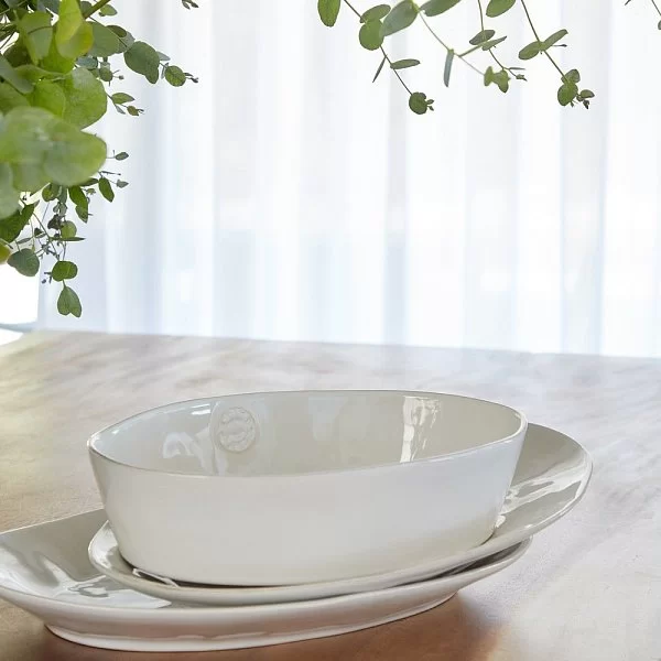 Блюдо Nova 30x21 см, материал керамика, цвет белый, Costa Nova, Португалия, NOA302-WHE(NOA302-02203B) - изобр. 8