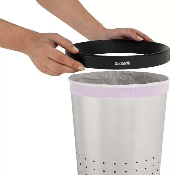 Корзина для бумаг 11л, стальной матовый, Brabantia, 364341 - изобр. 9