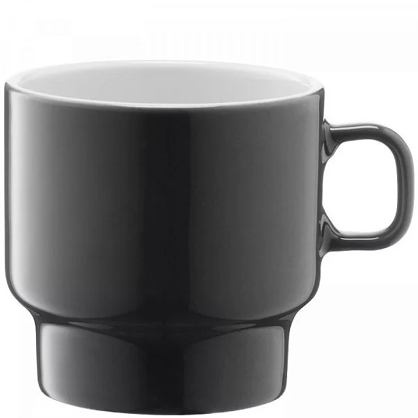 Набор из 2-х чашек для кофе Utility объем 280 мл, выдувное стекло, цвет черный, LSA International, Великобритания, P276-10-523 - изобр. 11