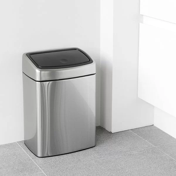 Мусорный бак Touch Bin 10л, матовая сталь, Brabantia, 477225 - изобр. 13