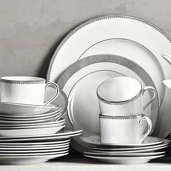 Салатник Vera Wang Grosgrain 16 см материал фарфор, цвет серебро + белый, Wedgwood, Великобритания, 50116402031 - изобр. 8