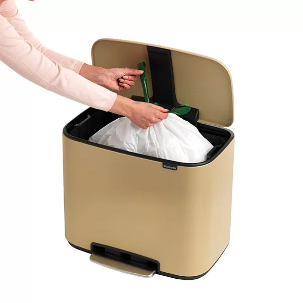 Мусорный бак c педалью Pedal Bin Bo, 36л, цвет минерально-золотой, Brabantia, 121623 - изобр. 15