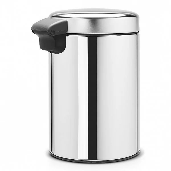 Мусорный бак настенный NewIcon, 3л, стальной, Brabantia, 115547 - изобр. 8