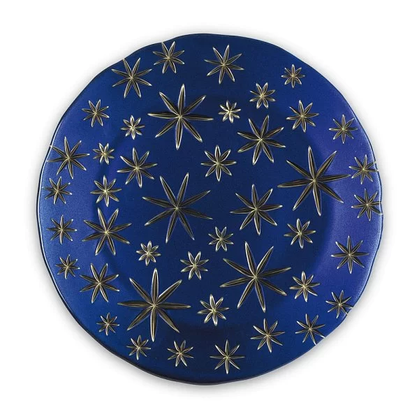 Блюдо Stars с золотистыми звездами 32 см хрусталь, цвет синий, Nachtmann, 99657 - изобр. 7