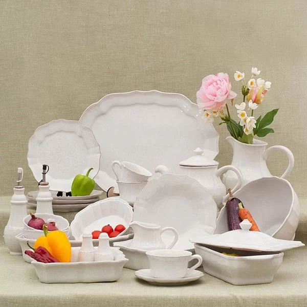 Блюдо овальное Impressions 45x32 см, керамика, цвет белый, Costa Nova, Португалия, IM535-WHI(SA461-00804A) - изобр. 9