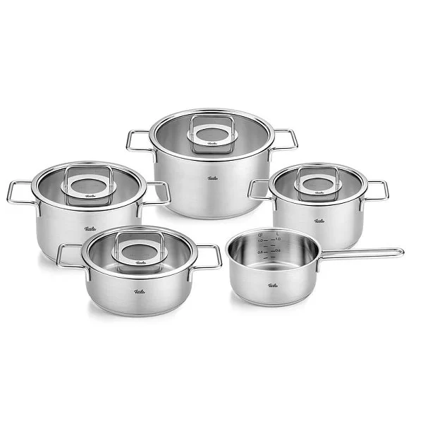 Набор посуды PURE COLLECTION 5 предметов, нержавеющая сталь 18/10 +стекло, Fissler, Германия, 8611505000 - изобр. 7