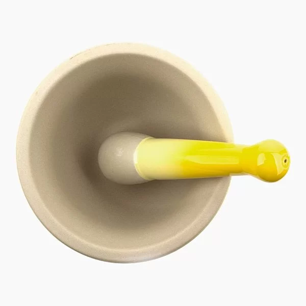 Ступка с пестиком 300 мл, материал керамика, цвет желтый, Le Creuset, Франция, 91003400370000 - изобр. 8