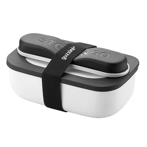 Набор из ланч-бокса и приборов Store&Go, 20х10х12 см, полипропилен, цвет белый, Guzzini, Италия, 17110211 - изобр. 7