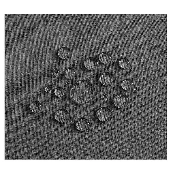 Шторка для ванной комнаты Linen Grey 240х200 см, полиэстер, цвет серый, Carnation Home Fashions, США, LIN200GR - изобр. 9