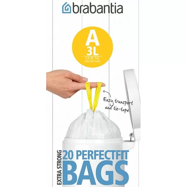Мешки для мусора PerfectFit, 3л, 20шт, Brabantia, 311727 - изобр. 9
