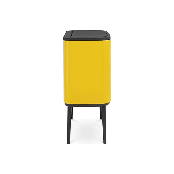 Мусорный бак 2 секции 11+23л, желтая маргаритка, Brabantia, 316128 - изобр. 10
