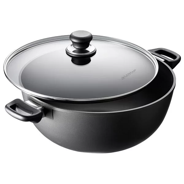 Казан антипригарный с крышкой Induction Plus 7,5 л диаметр 32 см, материал алюминий, Scanpan, Дания, 62553200 - изобр. 8