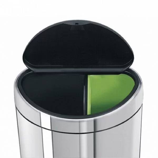 Мусорный бак TOUCH BIN двухсекционный объем 10 + 23 л, стальной, Brabantia, 378720 - изобр. 8