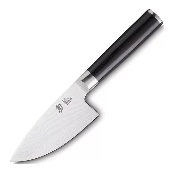 Нож кухонный поварской Wide Gyuto длина лезвия 11 см, сталь VG-MAX в обкладках из дамаска, Kai, Япония, DM-0746 - изобр. 7